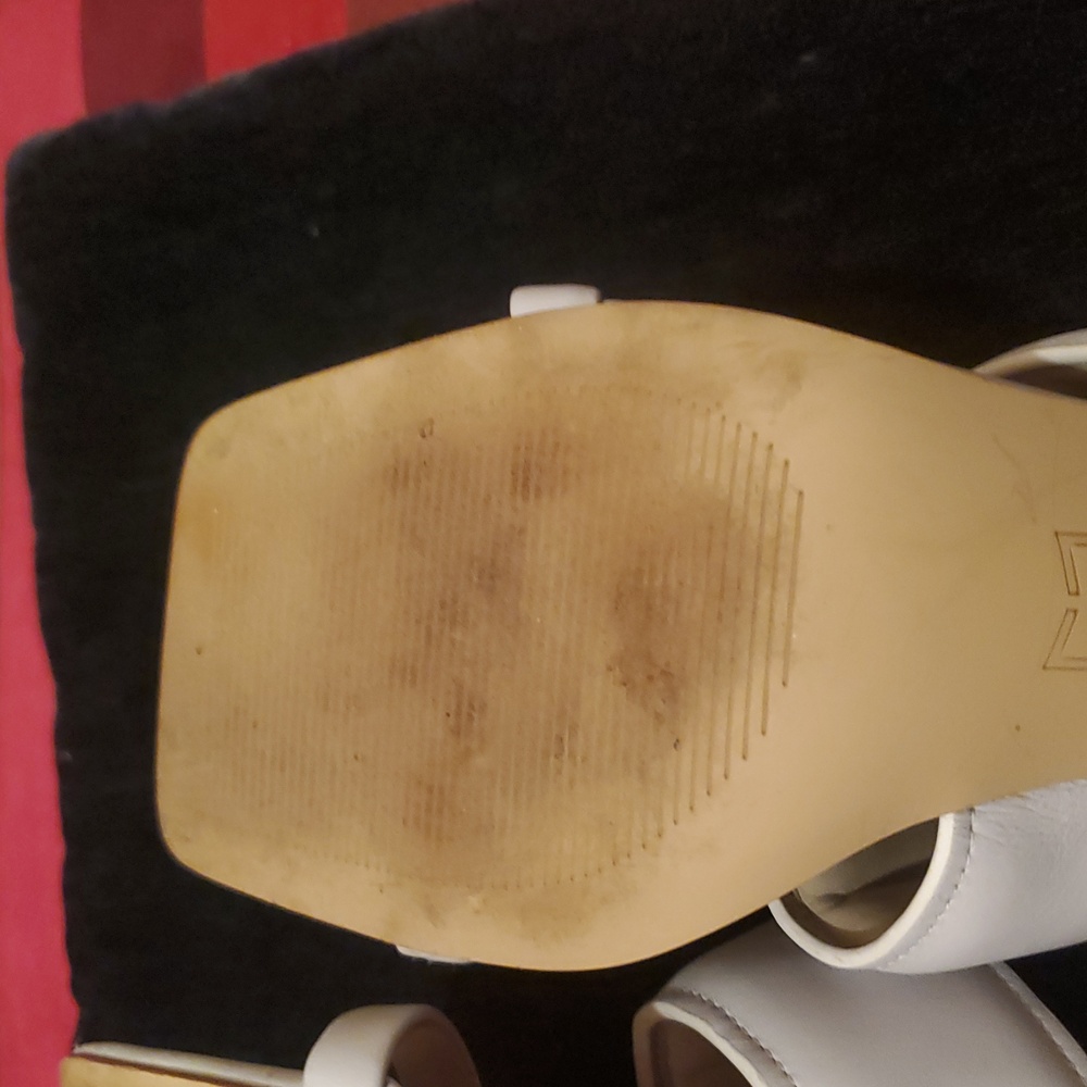 Marc Fisher Cream Women's Mules - Picture 7 of 10